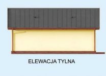 Elewacja projektu G305A szkielet drewniany - 2