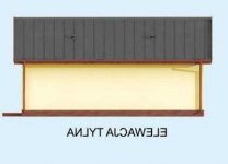 Elewacja projektu G305A szkielet drewniany - 2 - wersja lustrzana