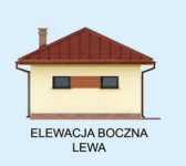 Elewacja projektu G312 budynek gospodarczy szkielet drewniany bez bramy - 3