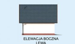 Elewacja projektu G325 garaż dwustanowiskowy - 3