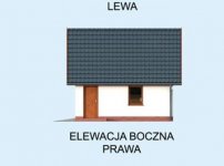 Elewacja projektu G325 garaż dwustanowiskowy - 4