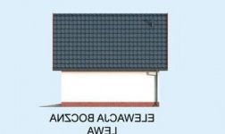 Elewacja projektu G325 garaż dwustanowiskowy  - 3 - wersja lustrzana