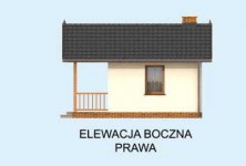 Elewacja projektu Budynek Gospodarczy AMADORA na zgłoszenie do 35m2 - 4