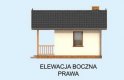 Projekt budynku gospodarczego Budynek Gospodarczy AMADORA na zgłoszenie do 35m2 - elewacja 4