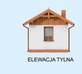 Elewacja projektu Budynek gospodarczy BADAJOZ na zgłoszenie do 35m2 - 2