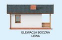 Projekt budynku gospodarczego Budynek gospodarczy BADAJOZ na zgłoszenie do 35m2 - elewacja 3