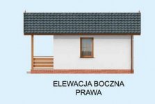 Elewacja projektu Budynek gospodarczy BADAJOZ na zgłoszenie do 35m2 - 4