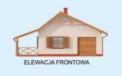 Elewacja projektu BAHIA szkielet drewniany, dom letniskowy - 1