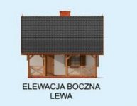 Elewacja projektu BAHIA szkielet drewniany, dom letniskowy - 2