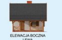 Projekt domu letniskowego BAHIA szkielet drewniany, dom letniskowy - elewacja 2