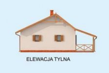 Elewacja projektu BAHIA szkielet drewniany, dom letniskowy - 3