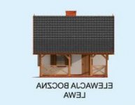 Elewacja projektu BAHIA szkielet drewniany, dom letniskowy - 2 - wersja lustrzana