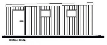 Elewacja projektu GB51 projekt garażu blaszanego dwustanowiskowego - 2