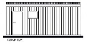 Elewacja projektu GB53 projekt garażu blaszanego dwustanowiskowego - 1