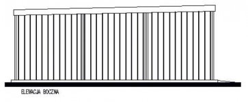 Elewacja projektu GB53 projekt garażu blaszanego dwustanowiskowego - 2