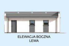 Elewacja projektu G1a2 szkielet drewniany, garaż dwustanowiskowy z pomieszczeniem gospodarczym - 3