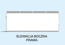 Elewacja projektu G1a2 szkielet drewniany, garaż dwustanowiskowy z pomieszczeniem gospodarczym - 4