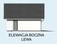 Elewacja projektu G7 szkielet drewniany, garaż trzystanowiskowy - 2