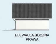 Elewacja projektu G7 szkielet drewniany, garaż trzystanowiskowy - 4