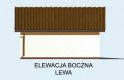 Projekt garażu G10 szkielet drewniany, garaż jednostanowiskowy - elewacja 3