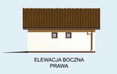 Elewacja projektu G10 szkielet drewniany, garaż jednostanowiskowy - 4