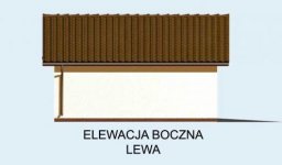 Elewacja projektu G10 szkielet drewniany, garaż jednostanowiskowy - 3