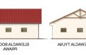 Projekt budynku gospodarczego G51 szkielet drewniany - elewacja 2