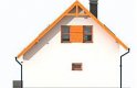 Projekt domu jednorodzinnego KATANIA 2 szkielet drewniany, dom jednorodzinny z poddaszem użytkowym - elewacja 4