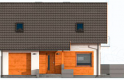 Projekt domu jednorodzinnego KATANIA 2 szkielet drewniany, dom jednorodzinny z poddaszem użytkowym - elewacja 1