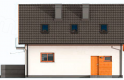 Projekt domu jednorodzinnego KATANIA 2 szkielet drewniany, dom jednorodzinny z poddaszem użytkowym - elewacja 2