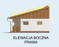 Elewacja projektu G97 szkielet drewniany, garaż dwustanowiskowy - 4