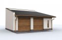 Projekt garażu G97 szkielet drewniany, garaż dwustanowiskowy - wizualizacja 0