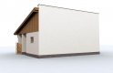 Projekt garażu G97 szkielet drewniany, garaż dwustanowiskowy - wizualizacja 1