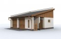 Projekt garażu G97 szkielet drewniany, garaż dwustanowiskowy - wizualizacja 2