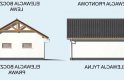 Projekt budynku gospodarczego G17 szkielet drewniany, trzystanowiskowy - elewacja 2