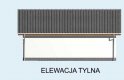 Projekt garażu G22 szkielet drewniany, garaż dwustanowiskowy - elewacja 2