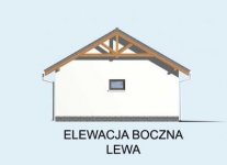 Elewacja projektu G22 szkielet drewniany, garaż dwustanowiskowy - 3