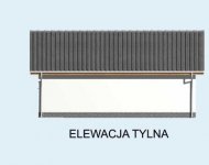 Elewacja projektu G22 szkielet drewniany, garaż dwustanowiskowy - 2