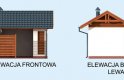 Projekt budynku gospodarczego G331 - elewacja 1