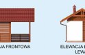 Projekt budynku gospodarczego G332 - elewacja 1