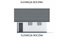 Projekt budynku gospodarczego G330A - elewacja 4