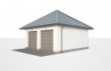 Projekt garażu Budynek gospodarczy G330E - wizualizacja 3