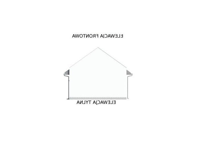 Projekt budynku gospodarczego G330G - elewacja 2