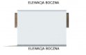 Projekt garażu G330H - elewacja 4