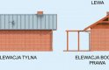 Projekt budynku gospodarczego KL14 Kuchnia letnia / Budynek gospodarczy - elewacja 2