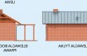 Projekt budynku gospodarczego KL14 Kuchnia letnia / Budynek gospodarczy - elewacja 2