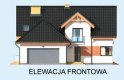 Projekt domu z poddaszem LIZBONA - elewacja 1