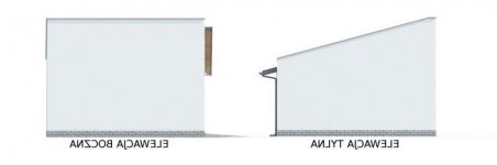 Elewacja projektu G330I - 2 - wersja lustrzana
