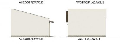 Elewacja projektu G330J - 2 - wersja lustrzana