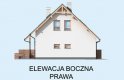 Projekt domu jednorodzinnego LAMIA 4 - elewacja 4